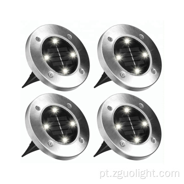 Gardenlighting 4 LED Luzes de gramado movidas a energia solar